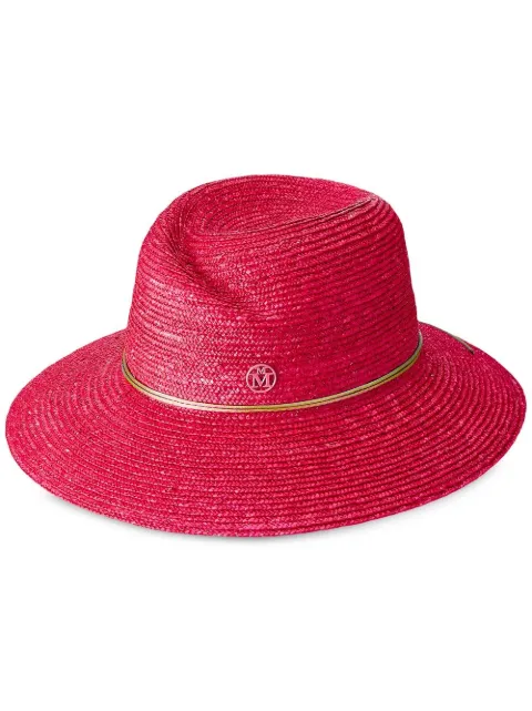Maison Michel Virginie straw fedora Pink 1001221003