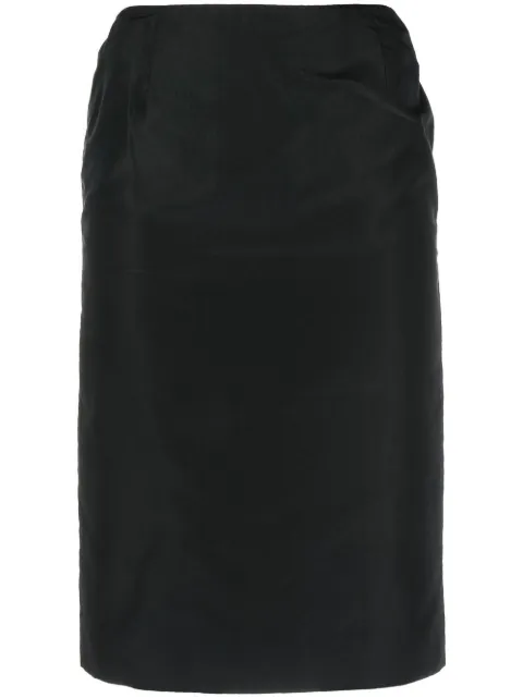 Christian Dior Pre-Owned 2000s high-waisted pencil skirt Black HOLADIO264A