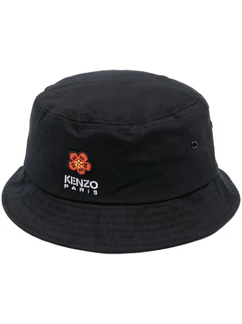 Kenzo embroidered-logo bucket hat Black FC65AC404F33