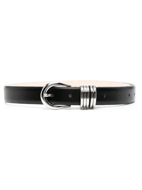 Déhanche Hollyhock leather belt Black HOLLYS