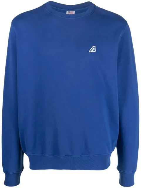 Autry Tennis logo-patch cotton sweatshirt Blue SWTM2402