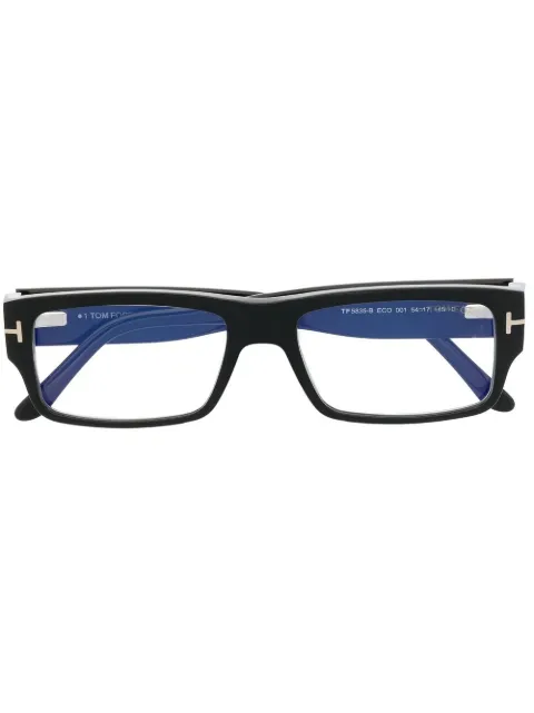 TOM FORD Eyewear rectangle-frame glasses Black TF5835B