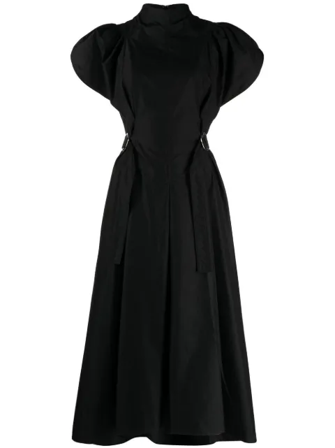 3.1 Phillip Lim high-neck flared midi dress Black S2319251LCE