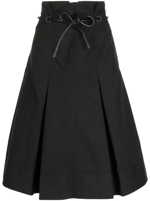 3.1 Phillip Lim Origami high-waisted midi skirt Black S23135004SRT