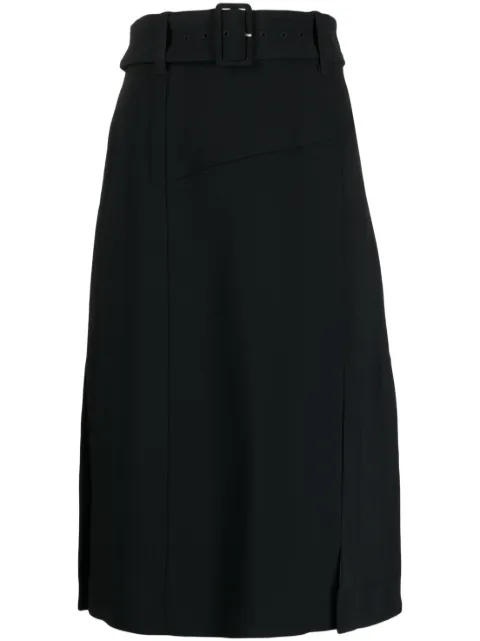 3.1 Phillip Lim belted-waist high-waisted skirt Black S23135002MSC