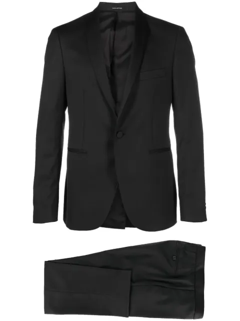 Tagliatore tailored single-breasted dinner suit Black SFBR18A01060001