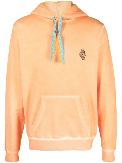 COUNTY OF MILAN Sunset Cross hoodie Orange CMBB007S23FLE004