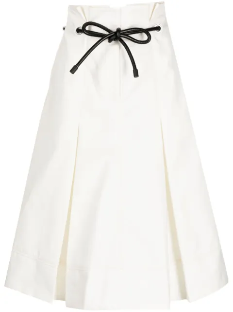 3.1 Phillip Lim Origami high-waisted midi skirt White S23135004SRT