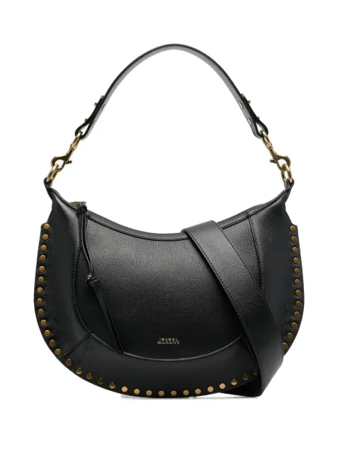 ISABEL MARANT Naoko grained leather bag with studs Black PP0001FAA1C02M