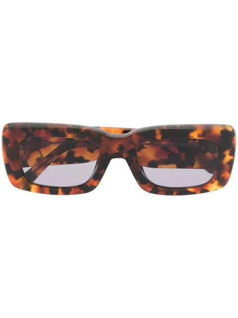 Linda Farrow x The Attico Marfa tortoiseshell sunglasses Brown ATTICO3