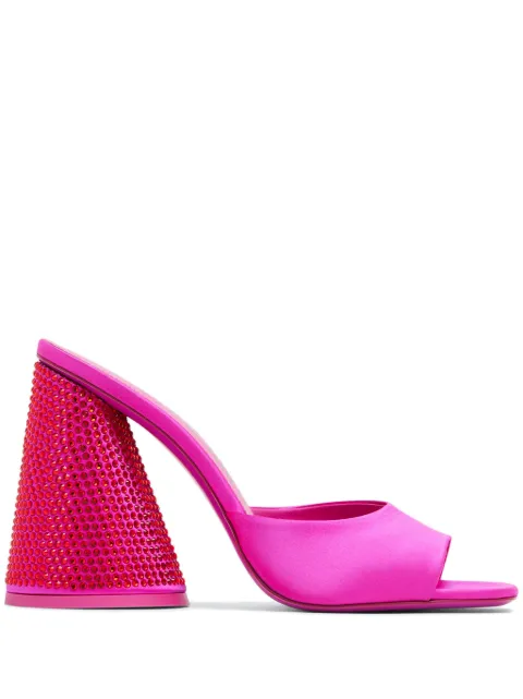 The Attico Luz rhinestone-embellished sandals Pink 232WS502TV07132