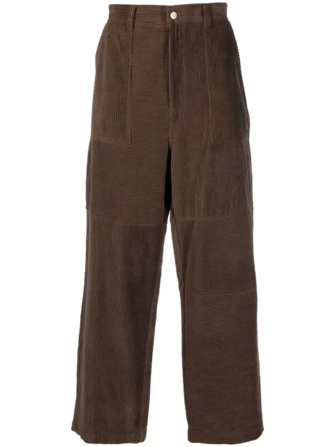 AMBUSH straight-leg corduroy trousers Brown BMCA039F22FAB0016464
