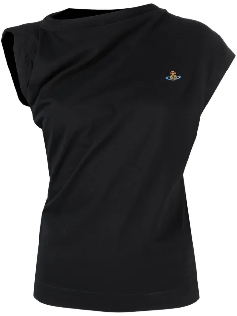 Vivienne Westwood Hebo Orb-detail T-shirt Black 1504000AJ001MGO
