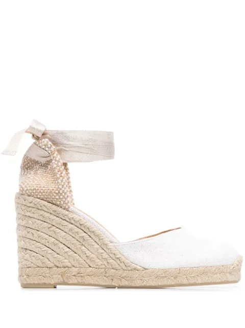 Castañer 90mm Carina wedge espadrilles Neutrals CARINA8032