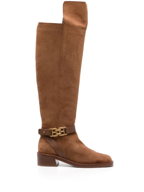 Bally Eloire suede long boots Brown WB3504SU005