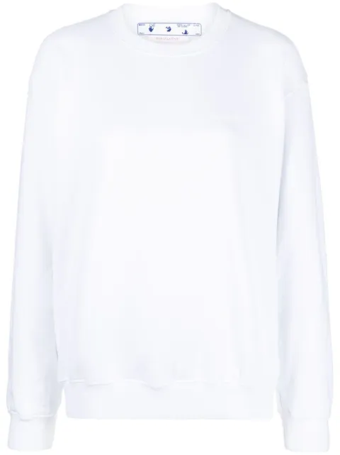 Off-White Diag-stripe print sweatshirt White OWBA046C99JER001