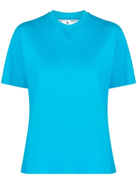 Off-White Diag-stripe short-sleeved T-shirt Blue OWAA049S23JER0014949