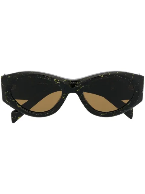 Prada Eyewear logo-plaque sunglasses Black PR20ZS