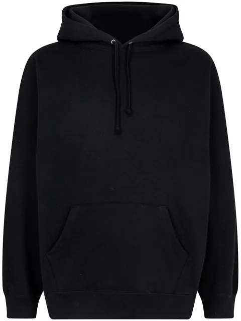 Supreme beaded-logo cotton hoodie Black SU12384