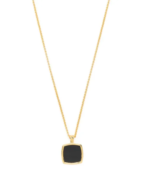 Tom Wood Cushion onyx pendant necklace Gold NP75WKMBO01S9259K