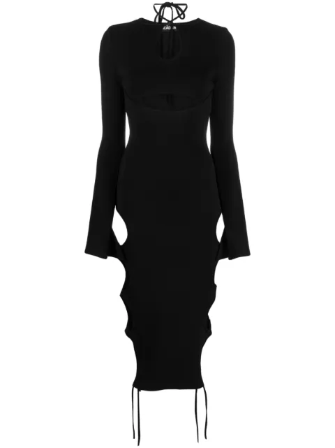 ANDREĀDAMO cut-out detail knitted dress Black ADSS23DR21947268