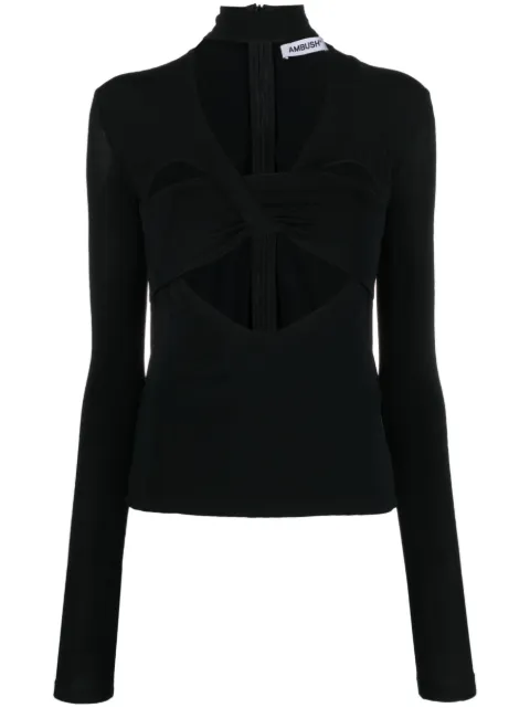 AMBUSH cut-out top Black BWAD043S23JER0011000