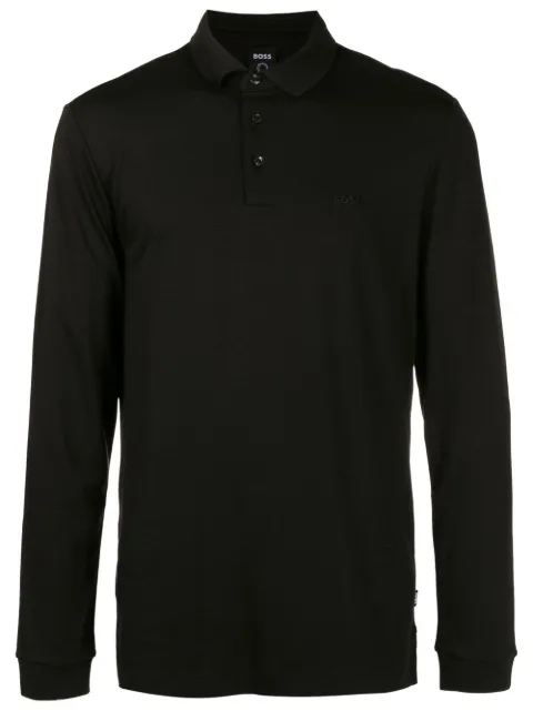 BOSS long-sleeved polo shirt Black 50468392
