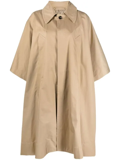 MM6 Maison Margiela single-breasted trench coat Neutrals S52AH0055S52532