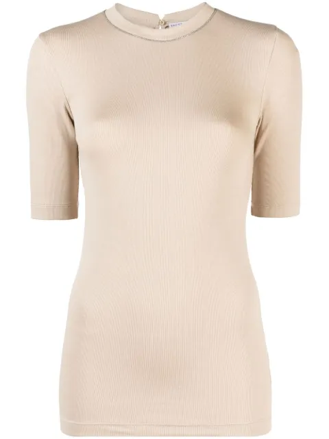 Brunello Cucinelli short-sleeve T-shirt Neutrals M0TC8BJ310C8539