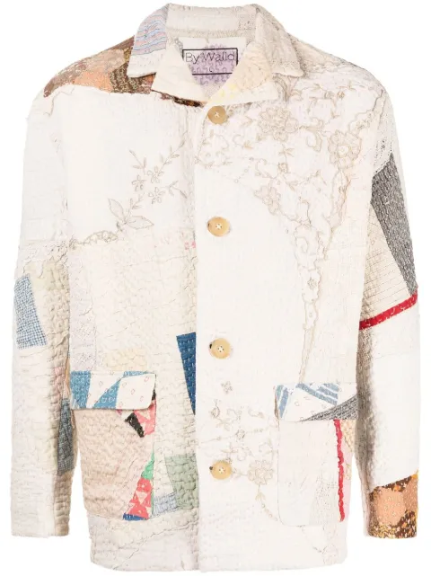 By Walid Noah patchwork-design jacket Neutrals 251243M