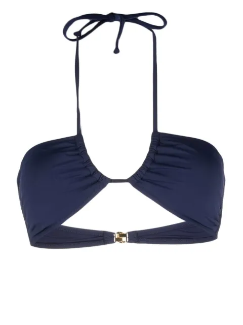 Moschino halterneck bikini top Blue A57239504