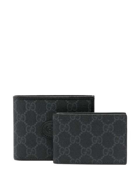 Gucci GG Supreme canvas wallet Black 72317192TCF