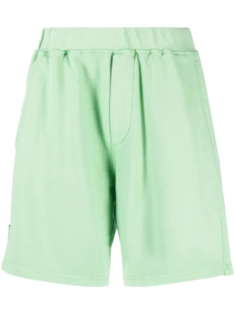 DSQUARED2 logo-print cotton shorts Green S78MU0046S25538