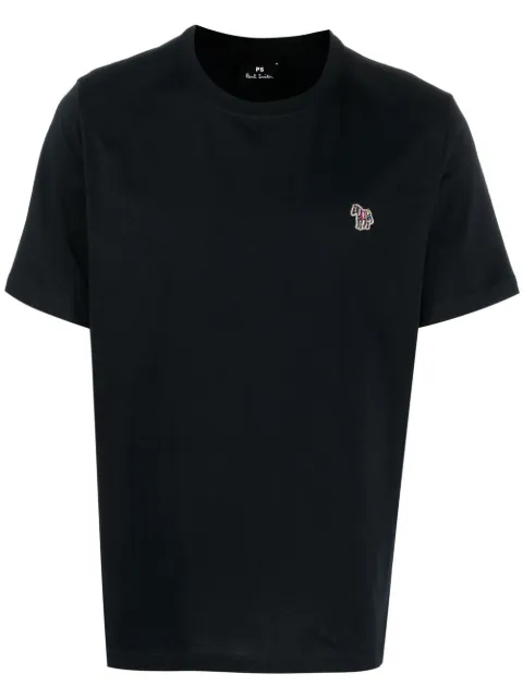 PS Paul Smith Zebra logo-patch T-shirt Blue M2R011RKZEBRA