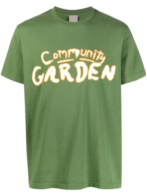 Perks And Mini Community Garden crew-neck T-shirt Green 1483A