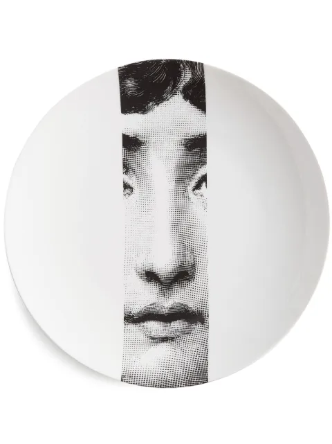 Fornasetti Tema e Variazioni N.33 wall plate White PTV033X