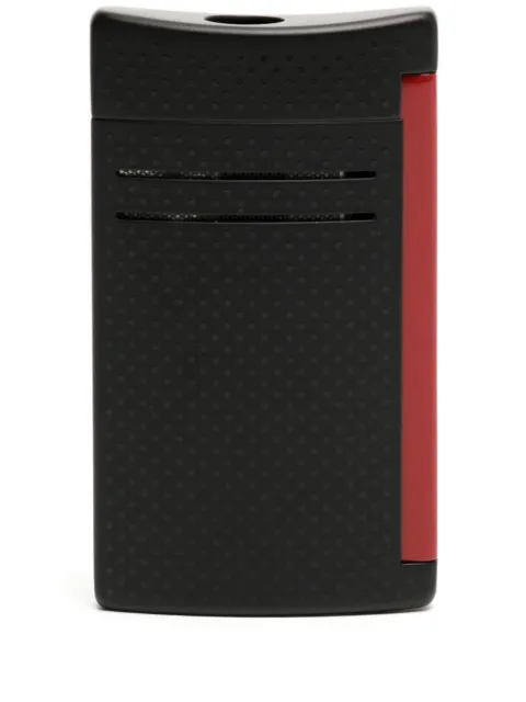 S.T. Dupont engraved-logo polka dot lighter Black 020160N