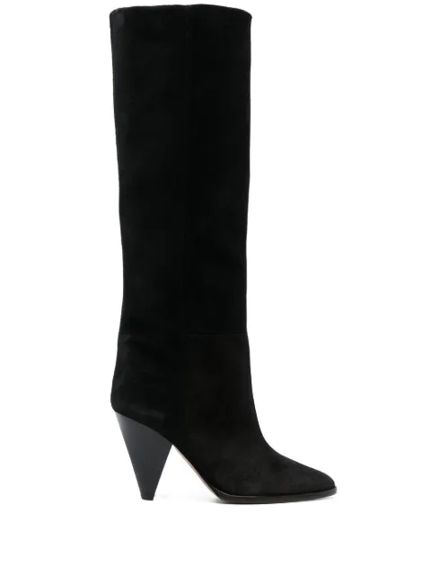 ISABEL MARANT Ririo 90mm suede boots Black BT0009FAA1A34S