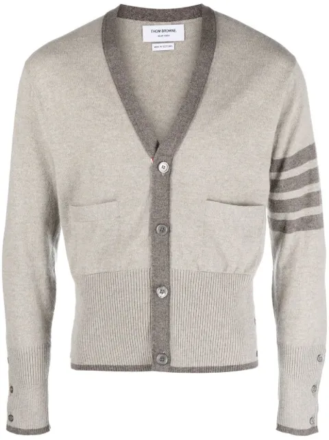Thom Browne 4-Bar cashmere cardigan Grey MKC001G00011