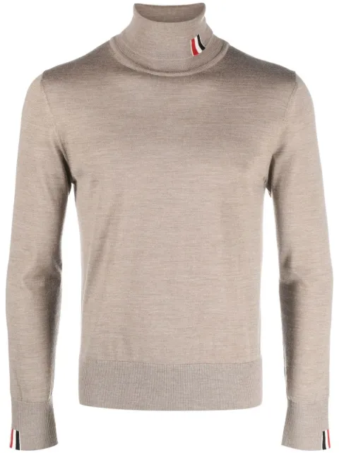 Thom Browne fine knit roll-neck jumper Neutrals MKA475AY1014