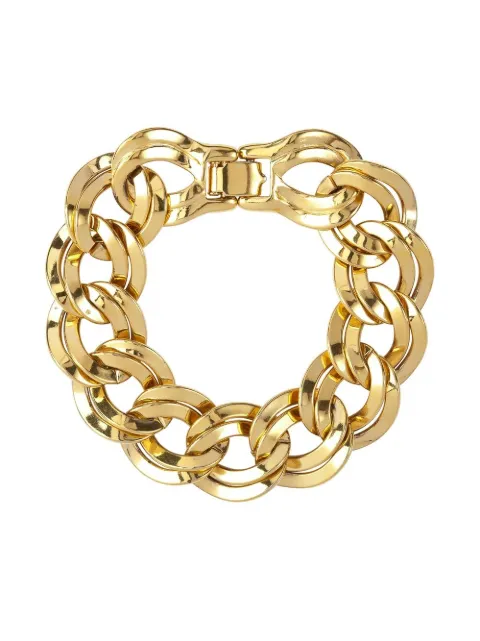 Susan Caplan Vintage 1980s Monet chain-link bracelet Gold BL008062