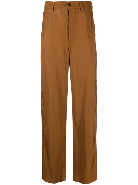 BODE corduroy straight-leg trousers Orange MRF22BT044