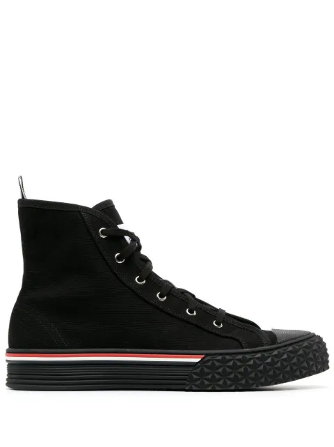 Thom Browne RWB striped high-top sneakers Black MFD243AF0102
