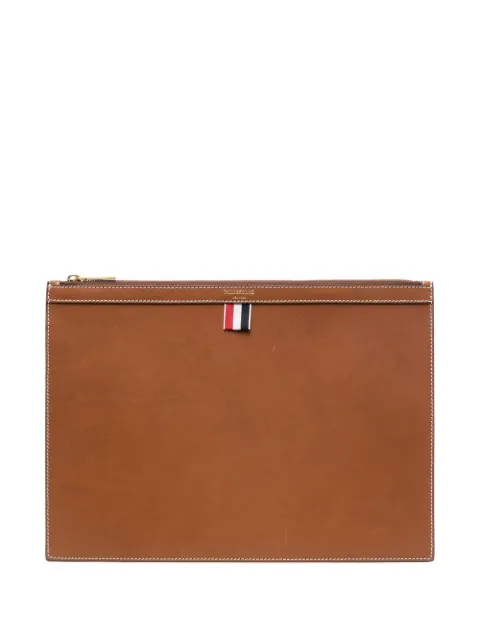 Thom Browne 4-Bar tab document holder Brown MAC021LL0044