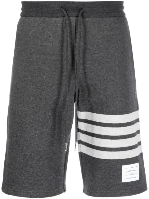 Thom Browne stripe-detail track shorts Grey MJQ012H00535
