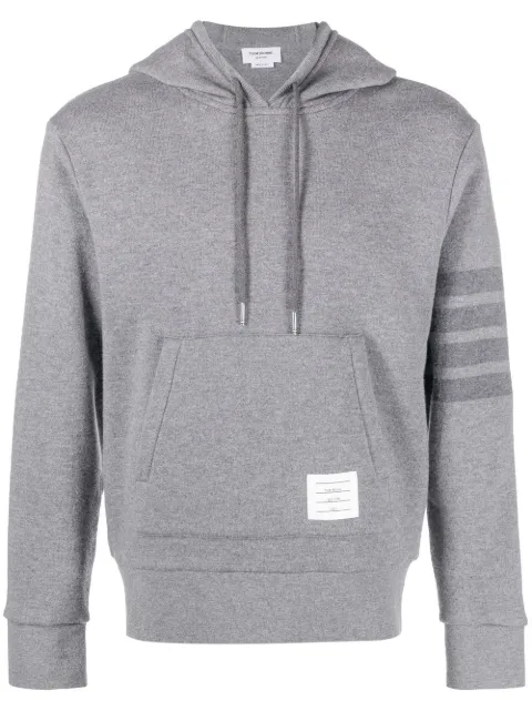 Thom Browne stripe-detail sleeve hoodie Grey MJT390AJ0088