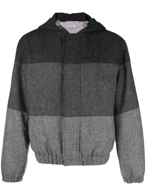 Thom Browne padded colour-block panel jacket Black MJO205A05385