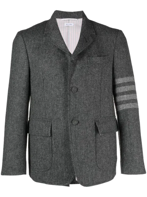 Thom Browne stripe-detail single-breasted blazer Grey MJU560A05385