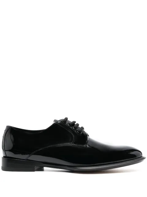 Alexander McQueen patent-leather Oxford shoes Black 727816WID22