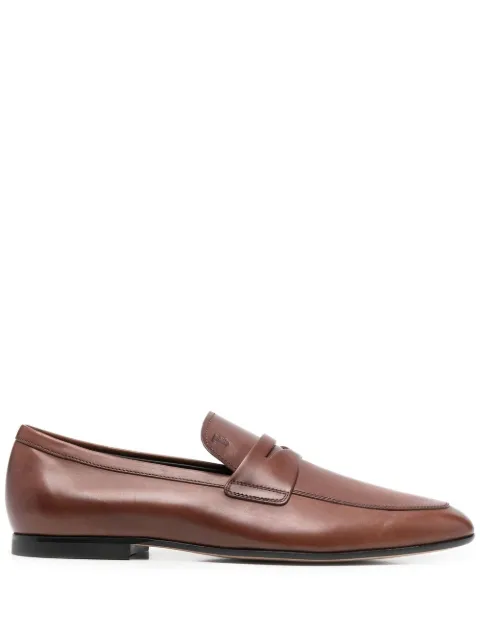 Tod's penny-strap leather loafers Brown XXM38K0GG10NF5